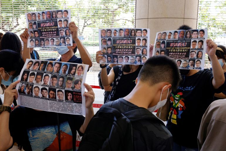 香港在最大的安全案件中监禁了所有45名民主活动人士