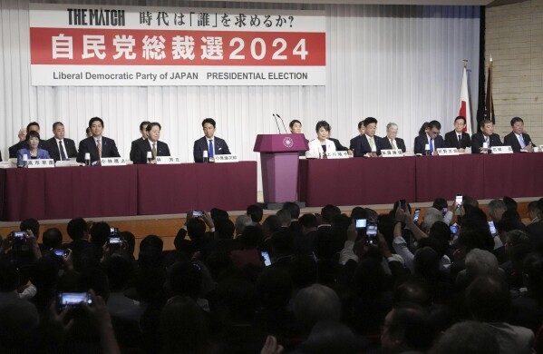 创纪录的9名议员竞相成为日本领导人，他们承诺改革和加强国防